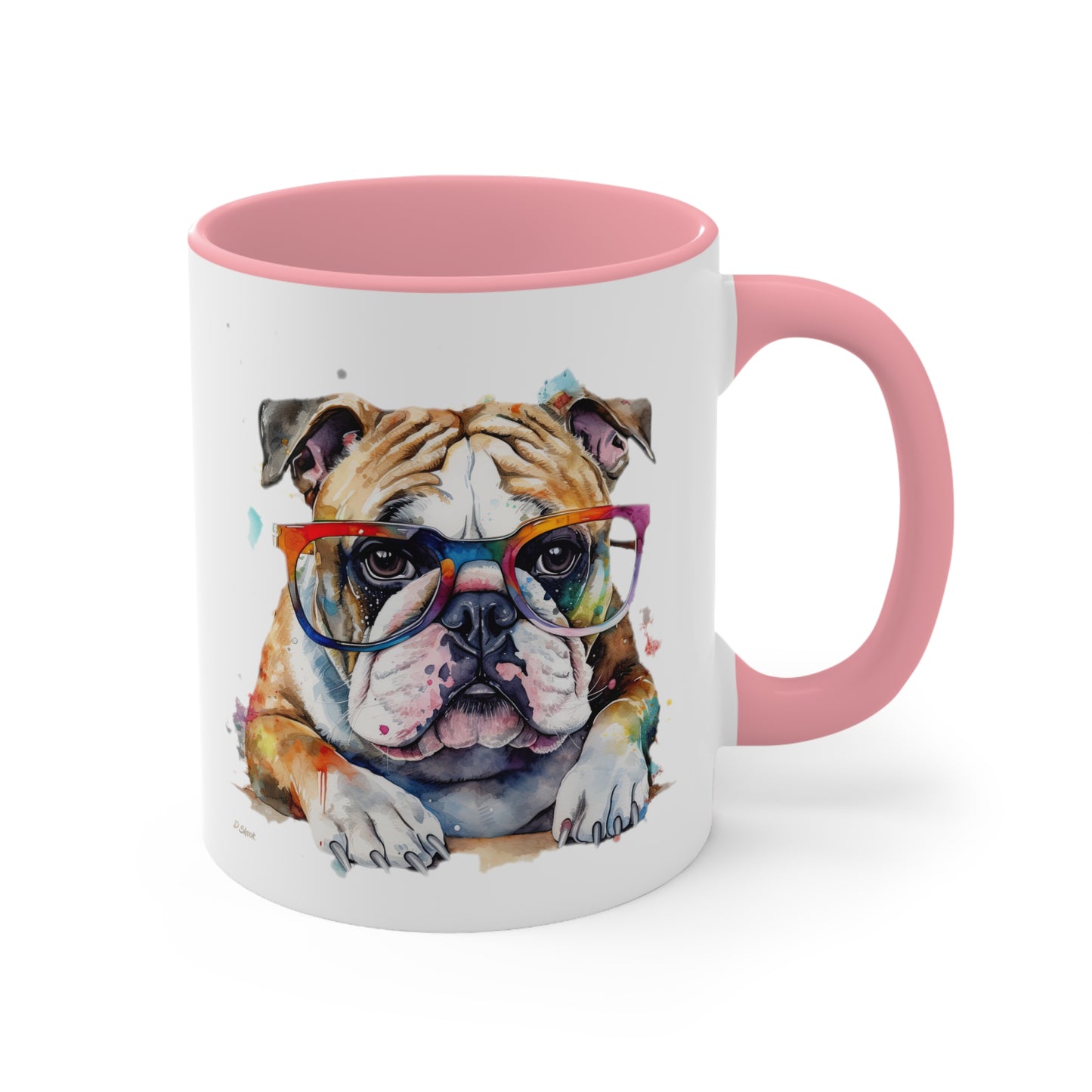 Bulldog 5 Accent Mugs