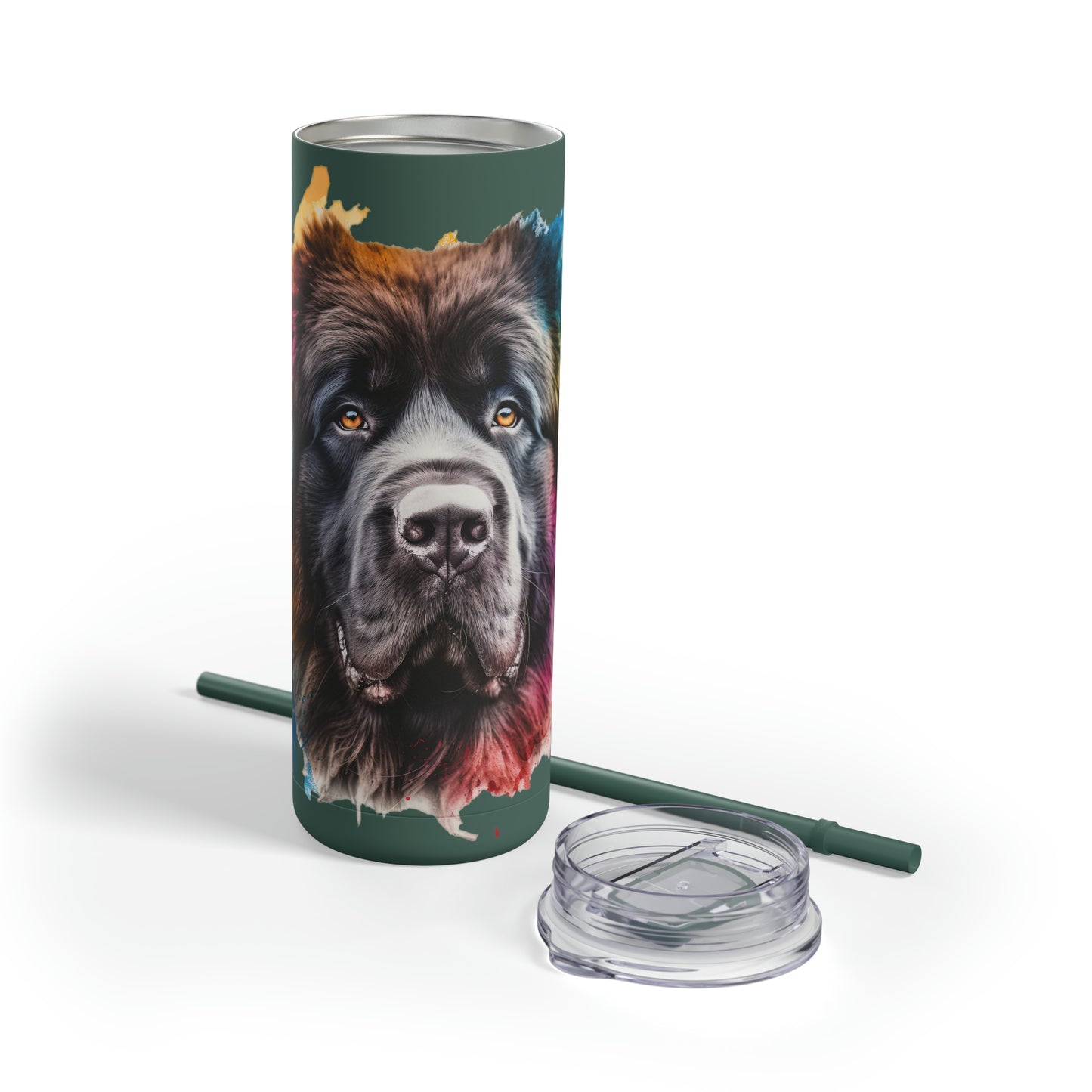 Newfoundland Dog 3 Maars Maker Skinny Matte Tumbler, 20oz