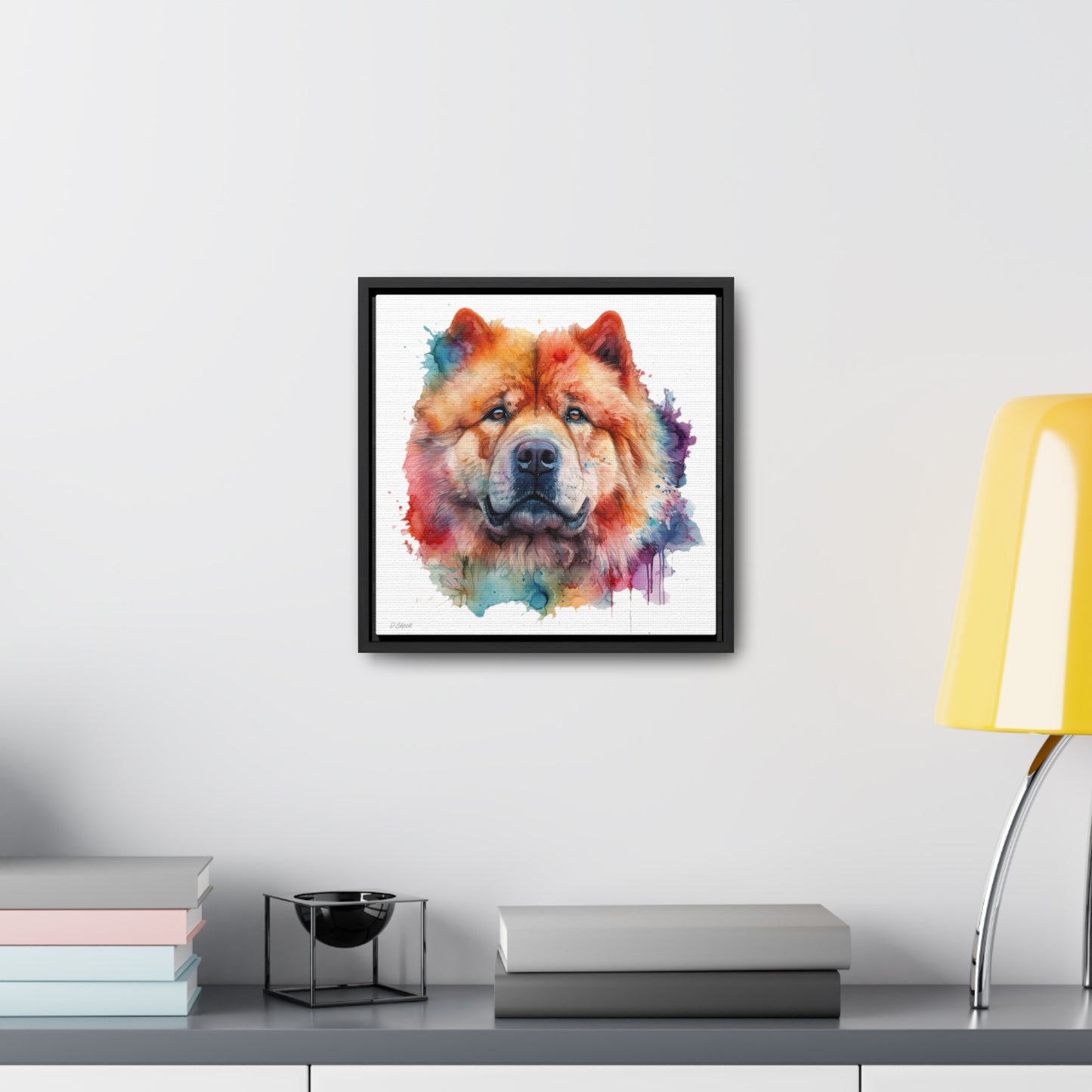 Chow Chow 2 Gallery Canvas Wraps, Square Frame