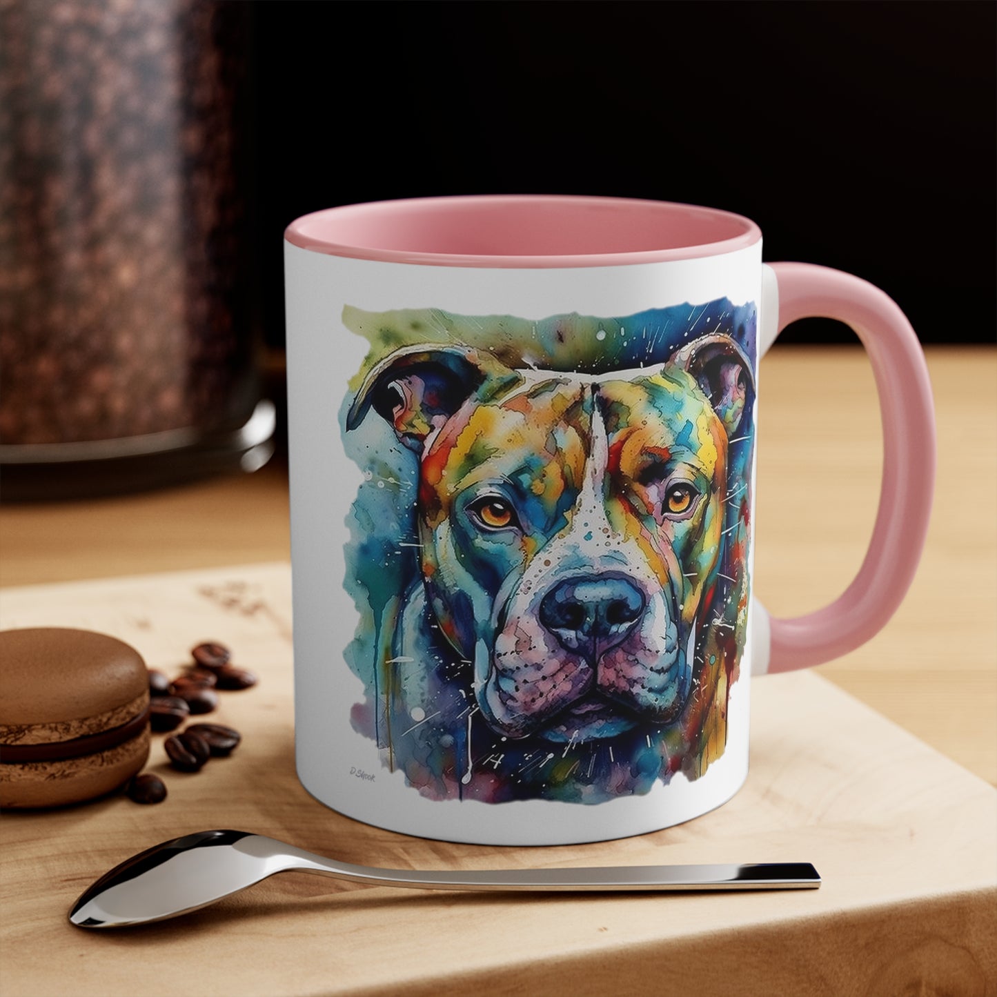 Pitbull 1 Accent Mugs
