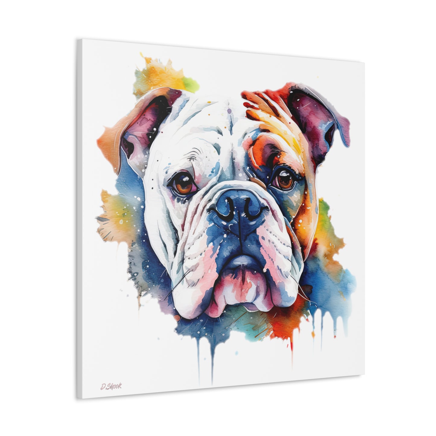 bulldog 4 Canvas Gallery Wraps
