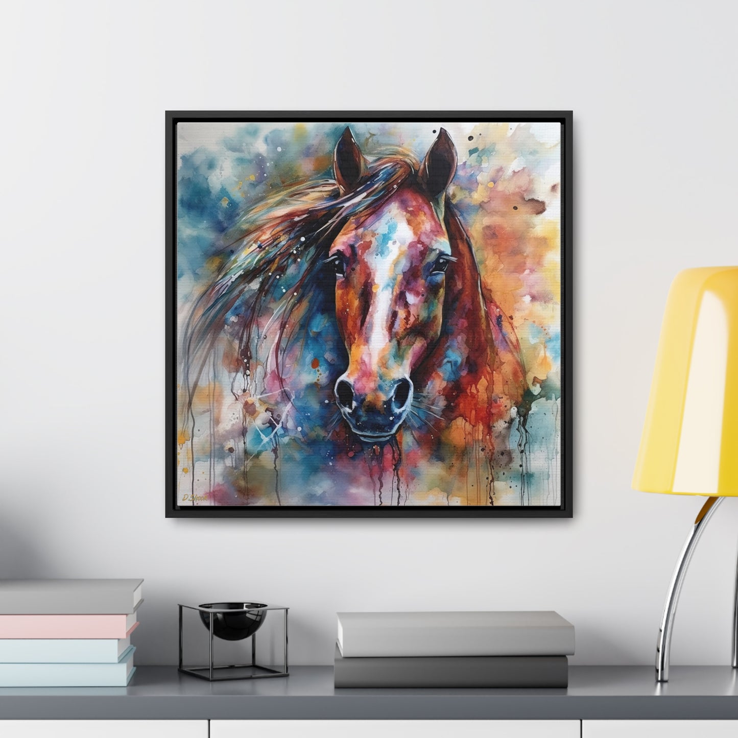 Horse Rescue 11 Gallery Canvas Wraps, Square Frame