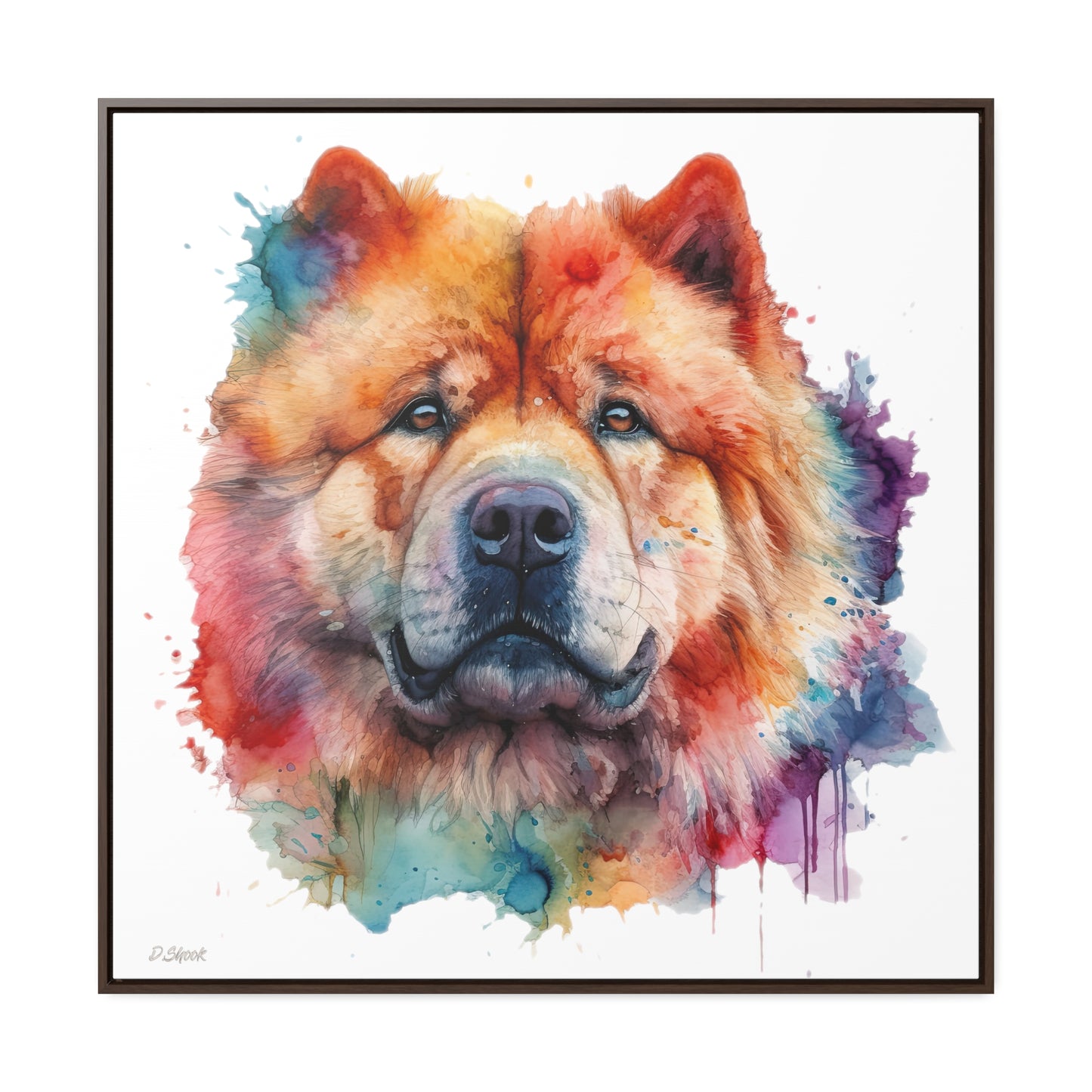Chow Chow 2 Gallery Canvas Wraps, Square Frame