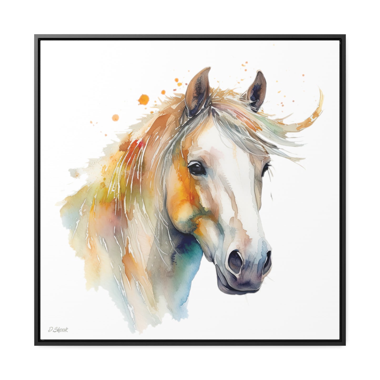 Horse Rescue 21 Gallery Canvas Wraps, Square Frame