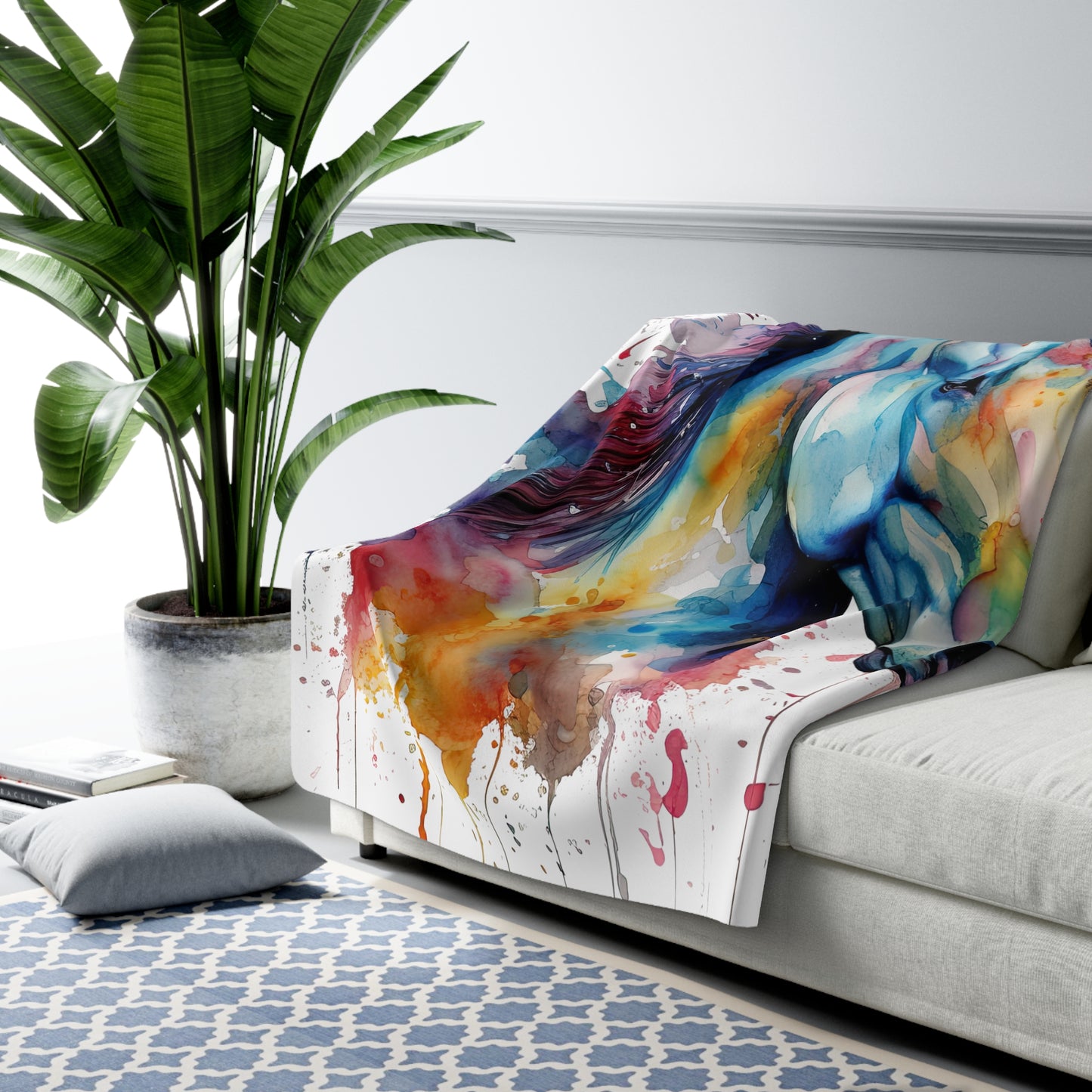 Horse Rescue 13 Sherpa Fleece Blanket