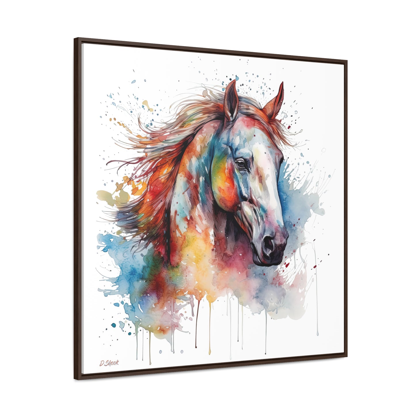 Horse Rescue 12 Gallery Canvas Wraps, Square Frame