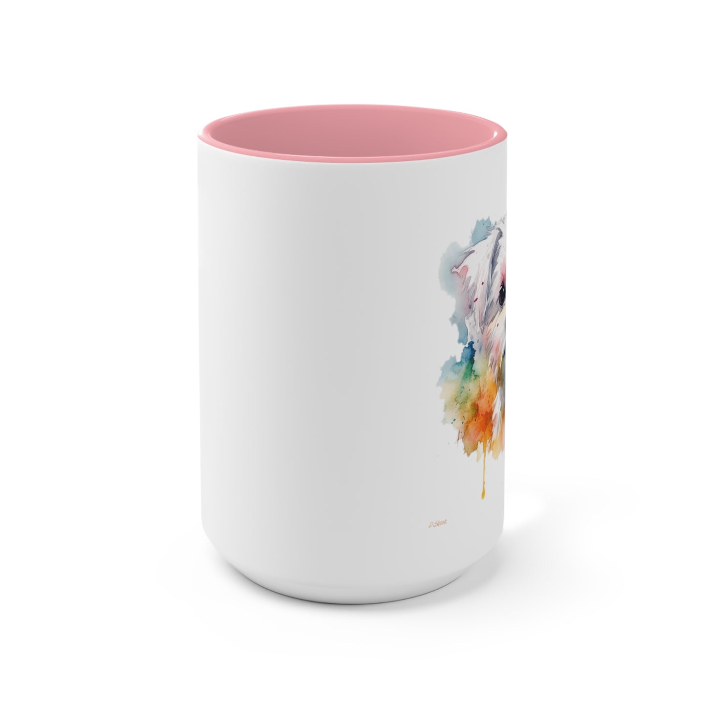 Maltese Dog 1 Accent Mugs