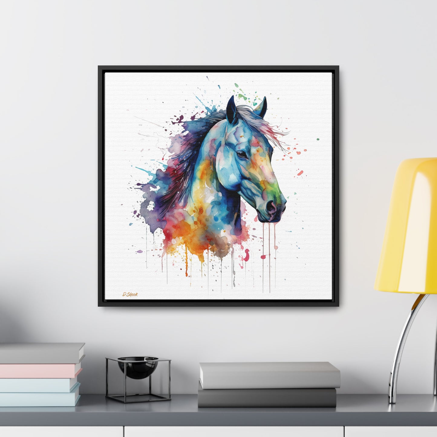 Horse Rescue 13 Gallery Canvas Wraps, Square Frame