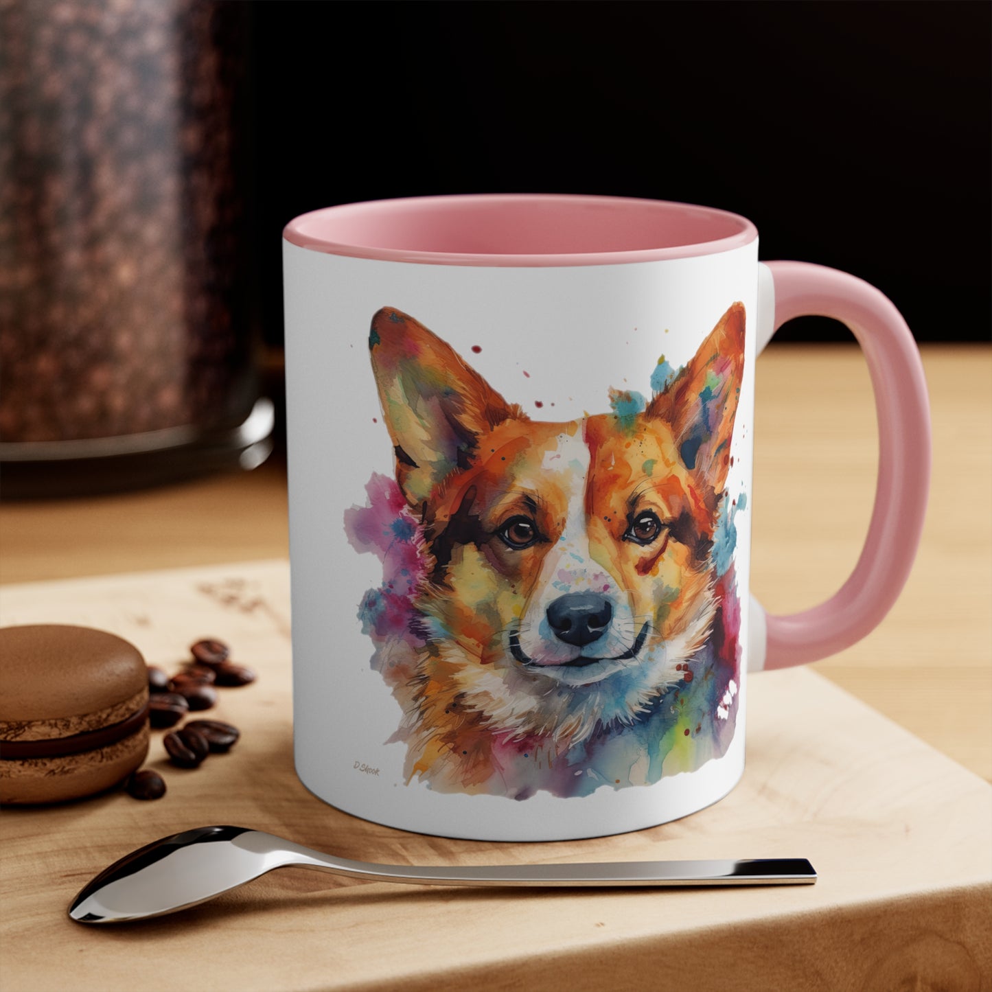 Pembroke Welsh Corgi 2 Accent Mugs