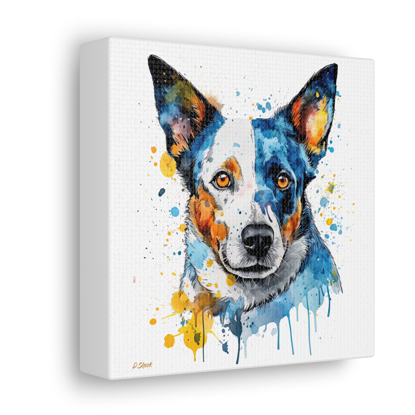 Blue Heeler 2 Canvas Gallery Wraps