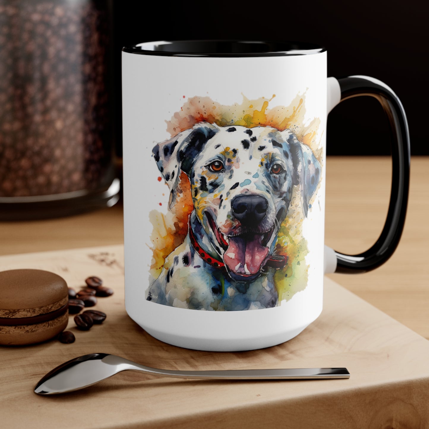 Dalmatian 2 Accent Mugs