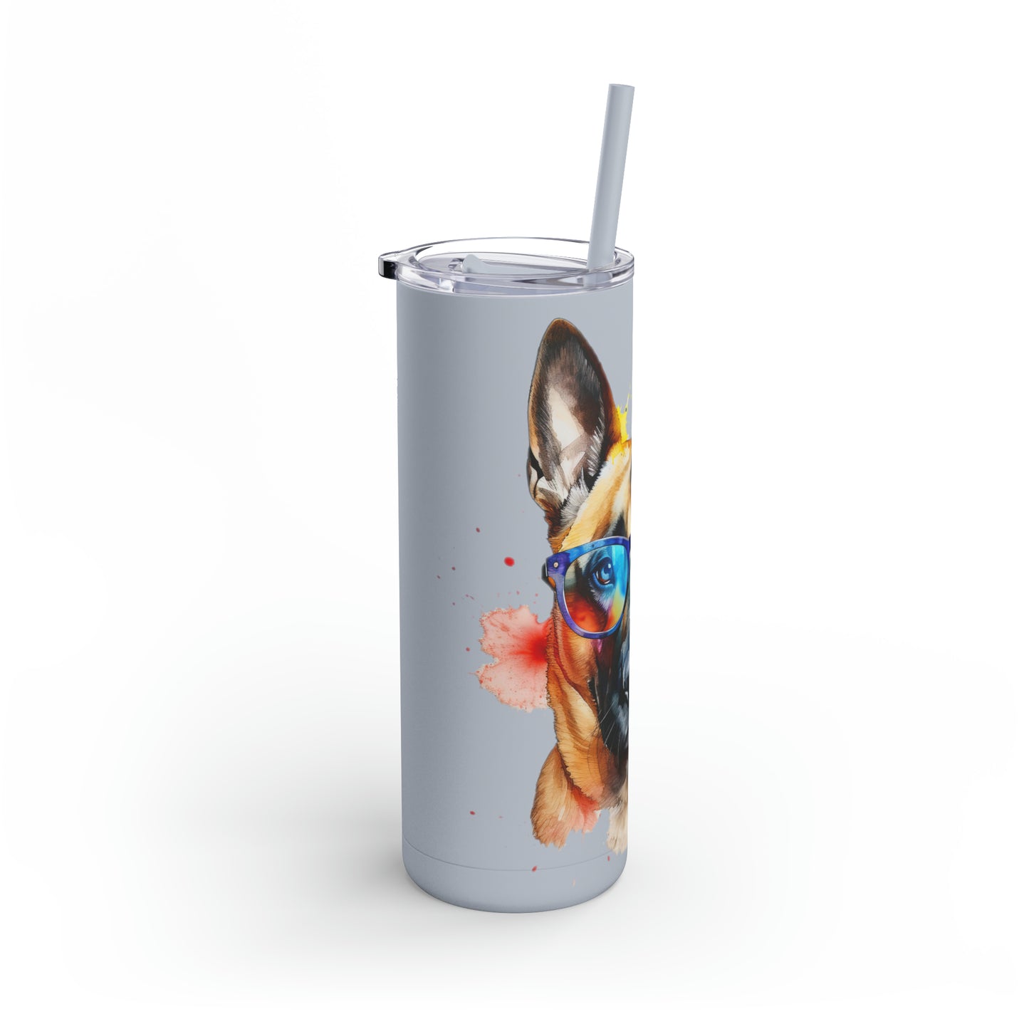 Belgium Malinois 6 Maars Maker Skinny Matte Tumbler, 20oz