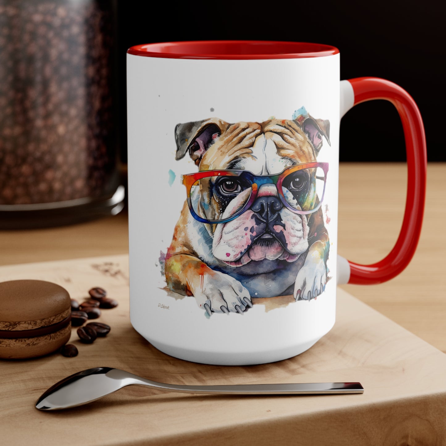 Bulldog 5 Accent Mugs