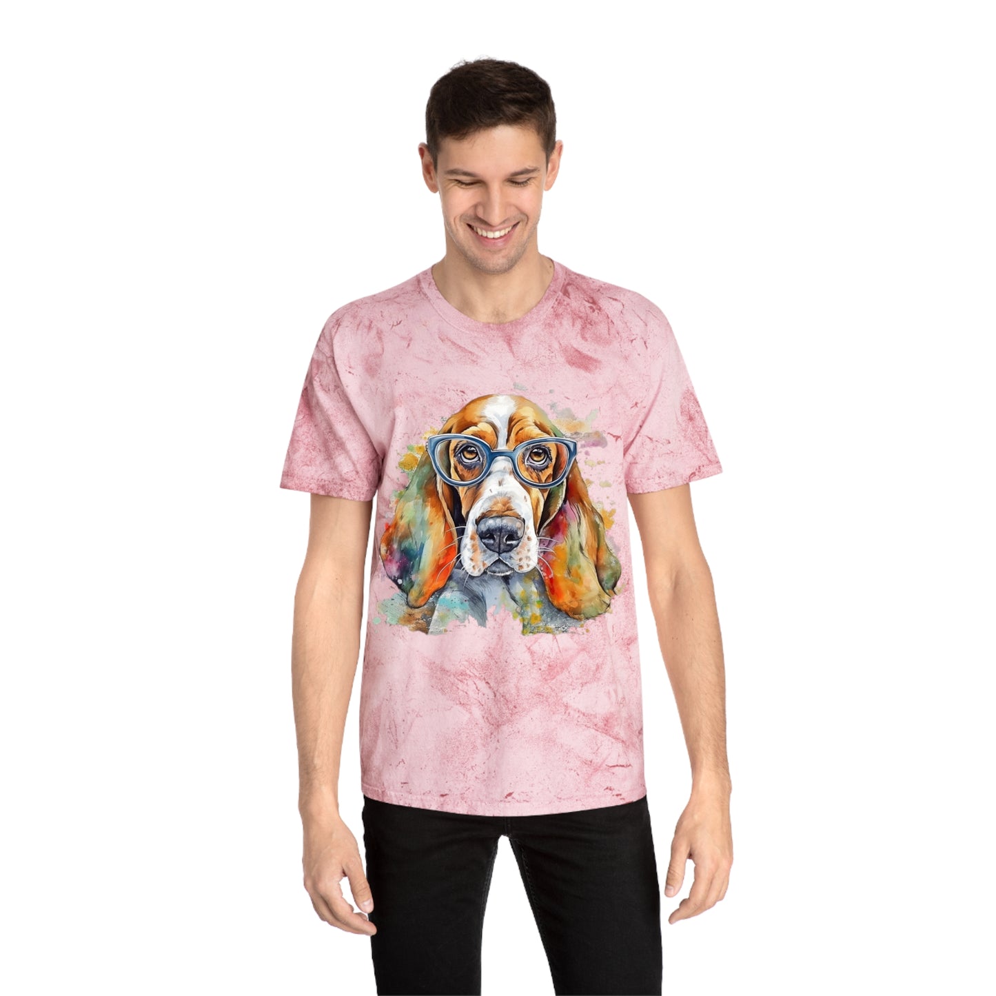 Basset Hound 5 Unisex Color Blast T-Shirt