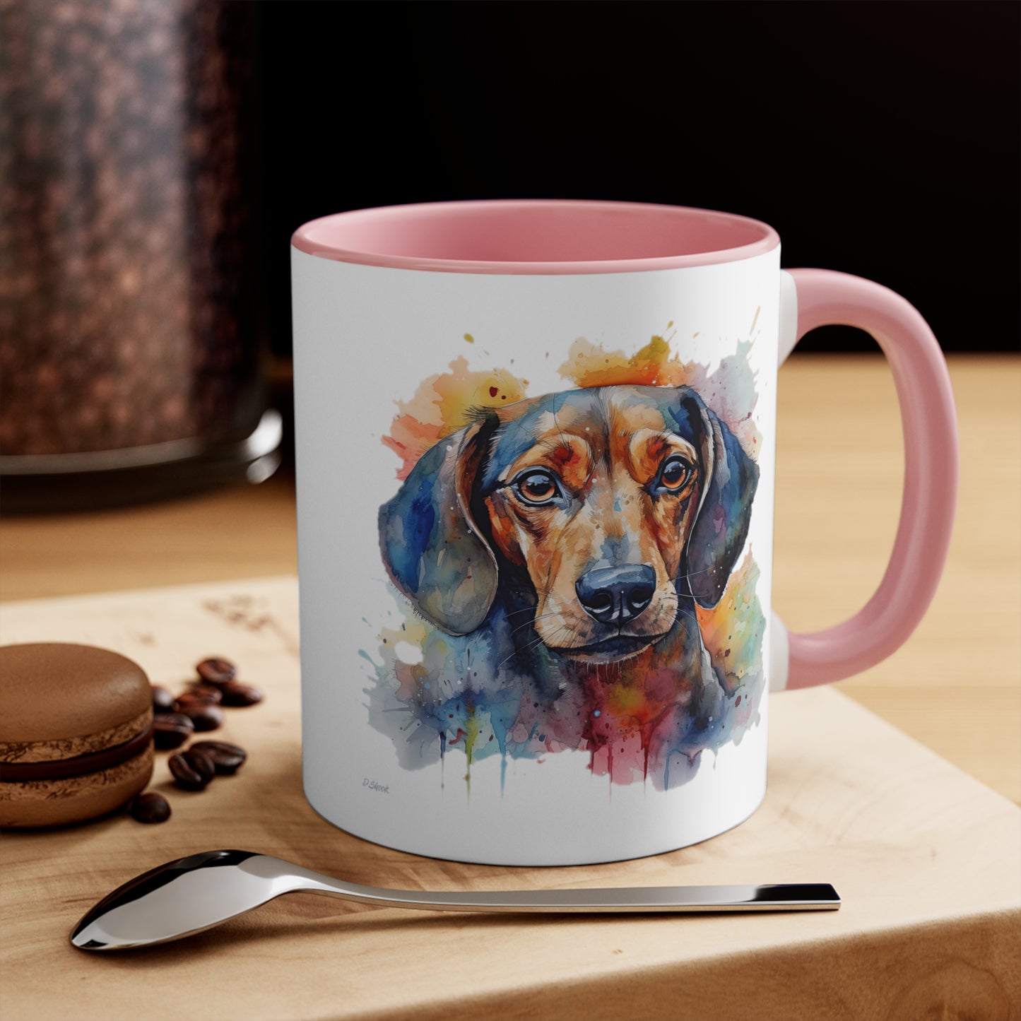 Dachshund 4 Accent Mugs