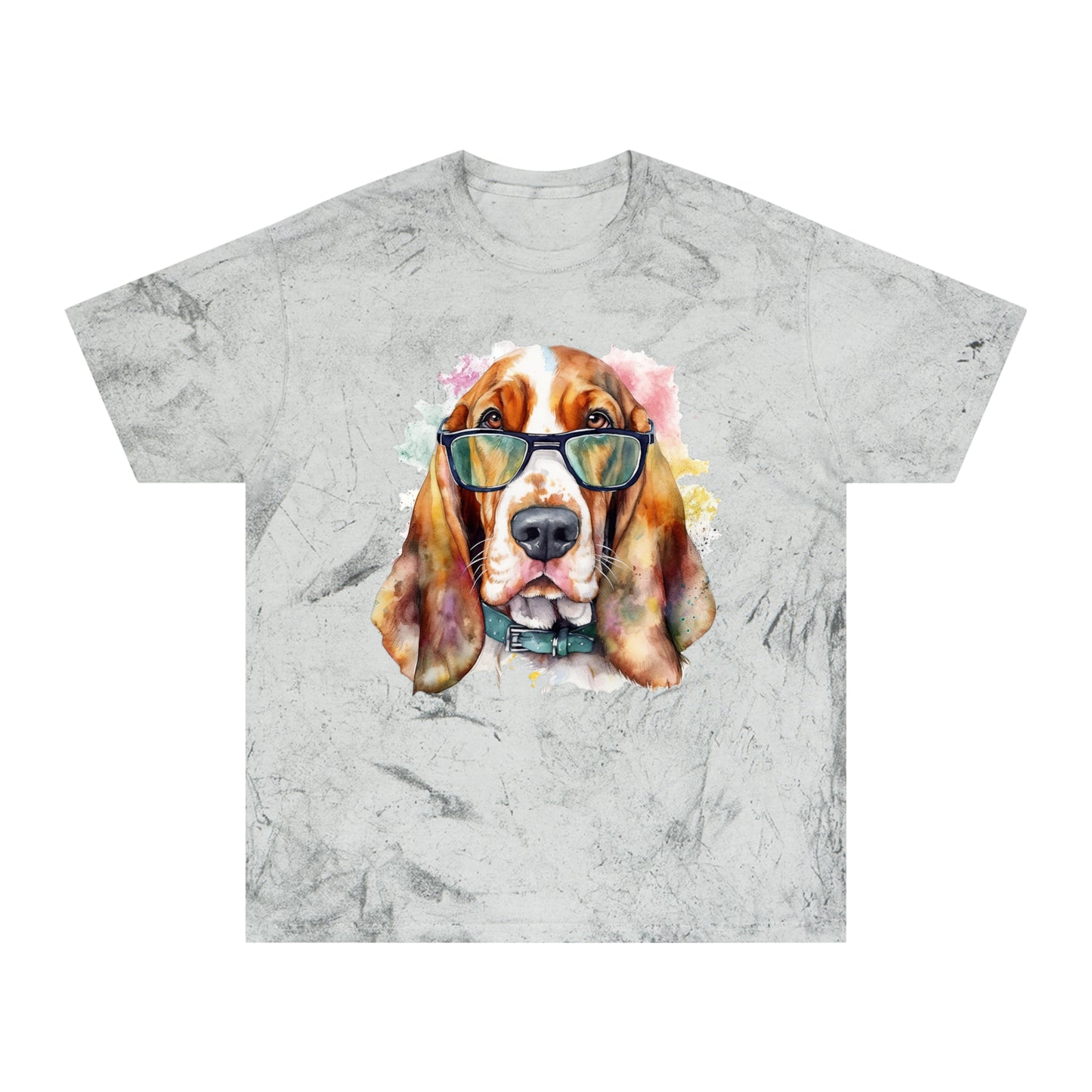 Basset Hound 6 Unisex Color Blast T-Shirt