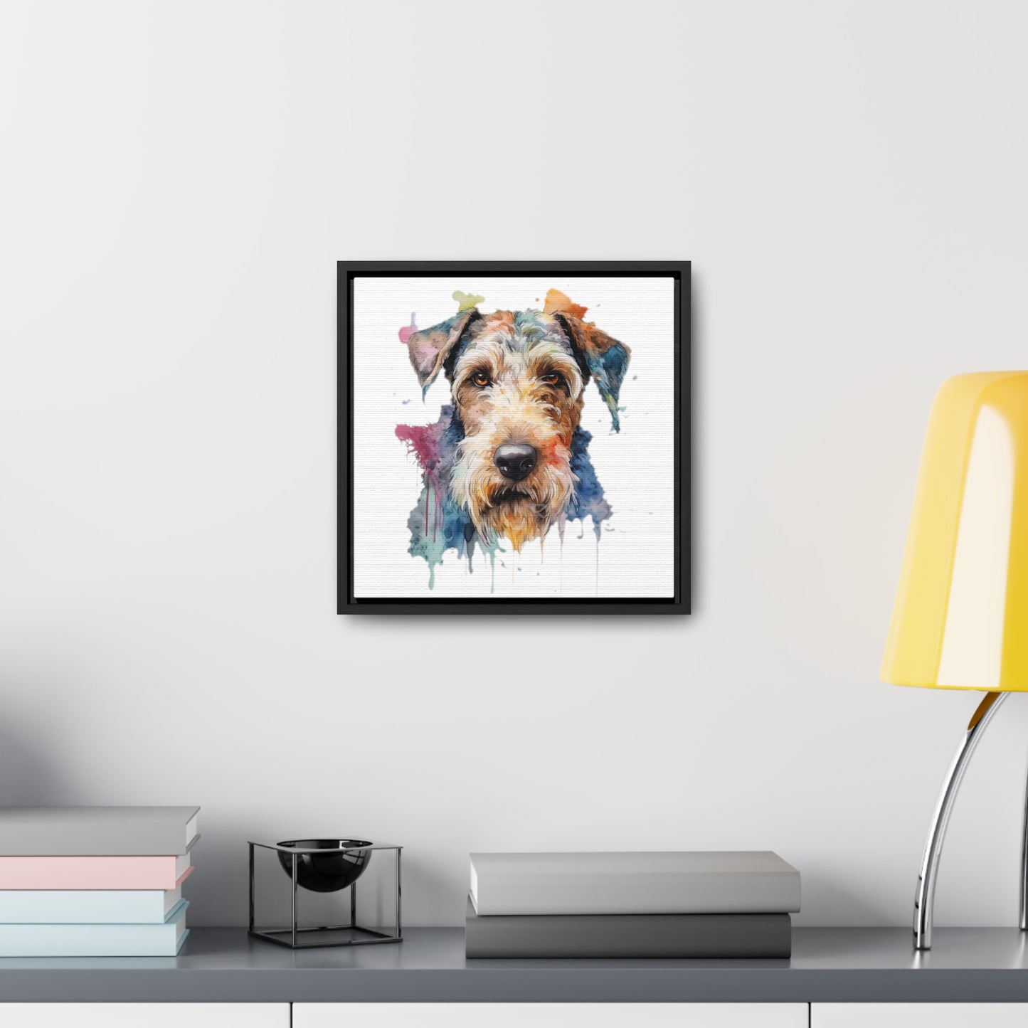 Airedale Terrier 2 Gallery Canvas Wraps, Square Frame