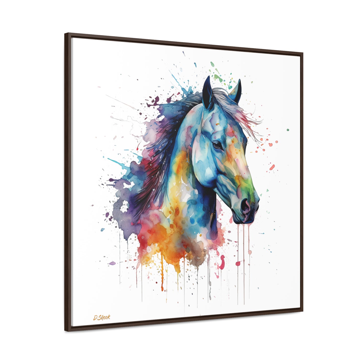 Horse Rescue 13 Gallery Canvas Wraps, Square Frame