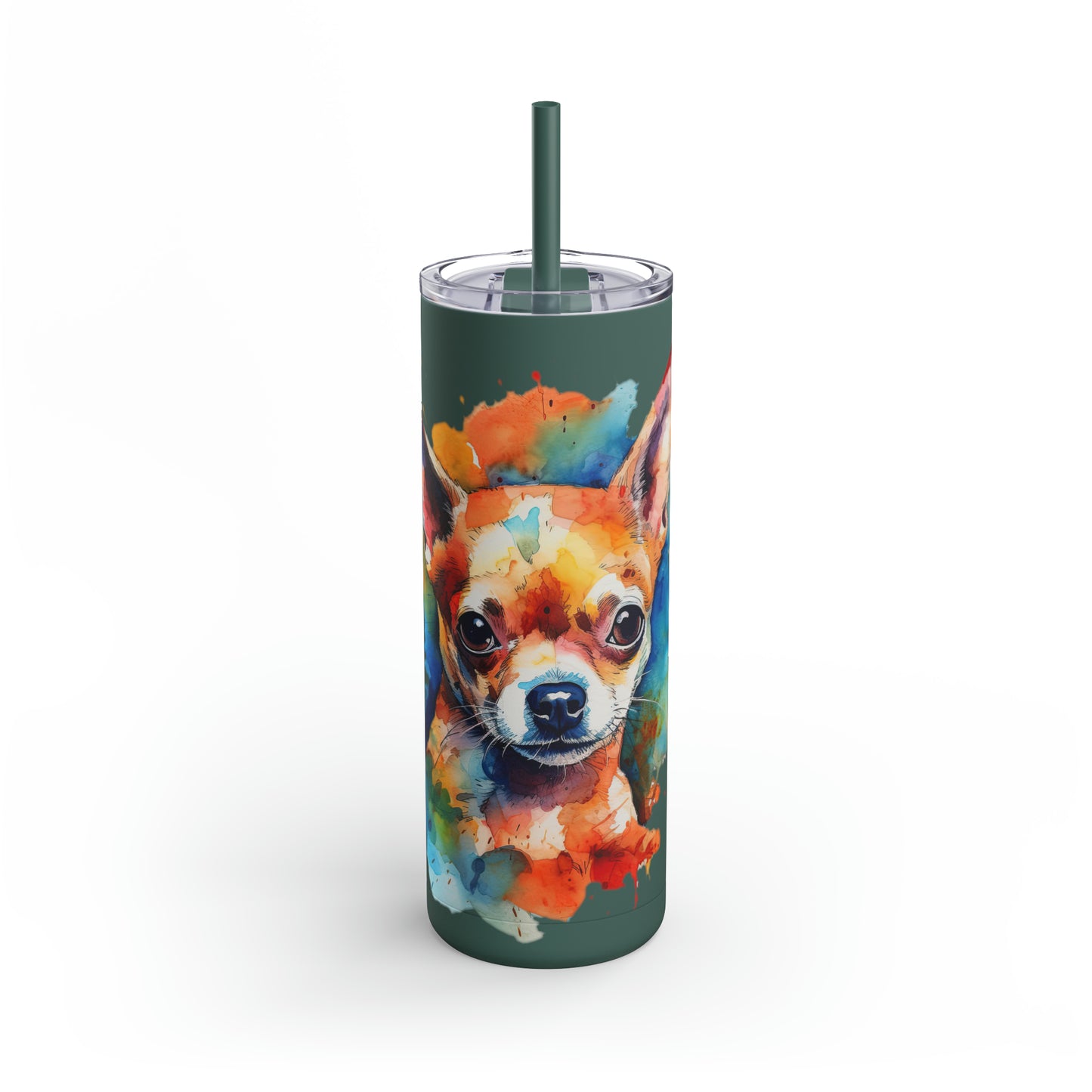 Chihuahua 6 Maars Maker Skinny Matte Tumbler, 20oz