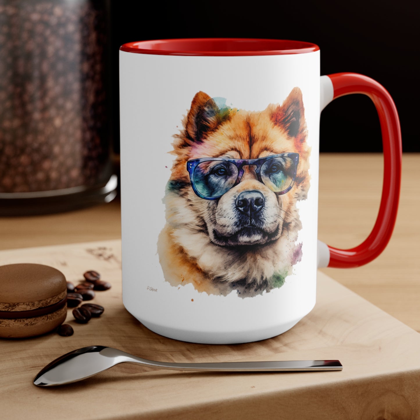 Chow Chow 5 Accent Mugs