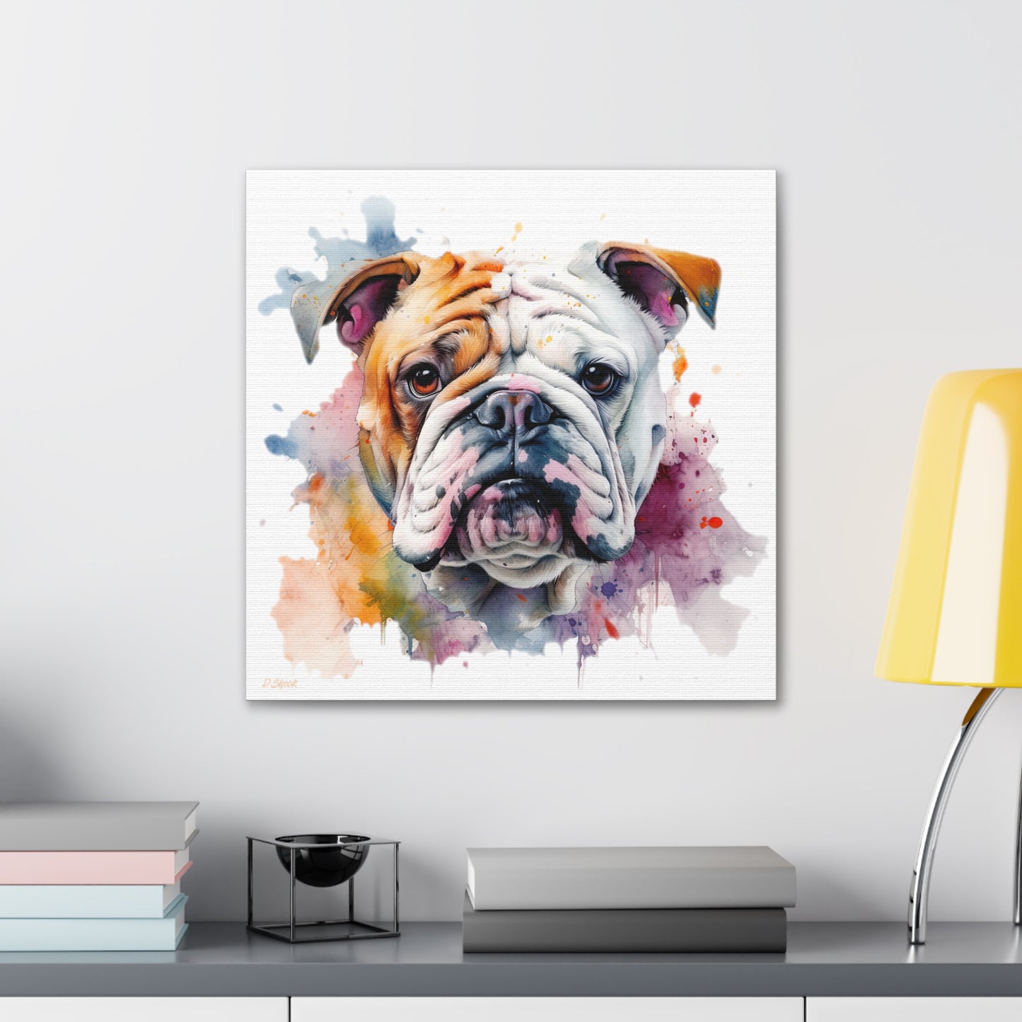 bulldog 1 Canvas Gallery Wraps