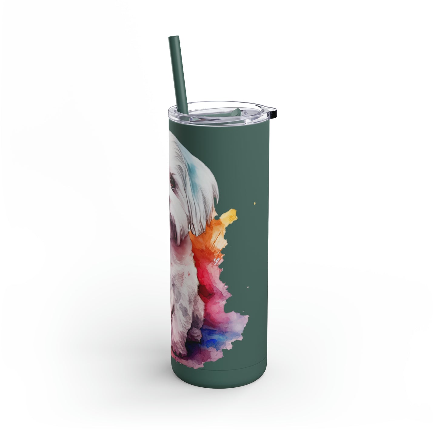 Maltese Dog 3 Maars Maker Skinny Matte Tumbler, 20oz