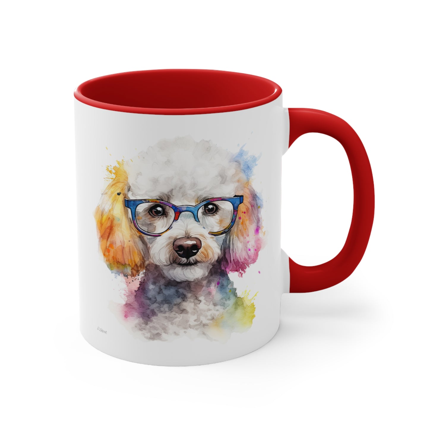 Poodle 10 Accent Mugs