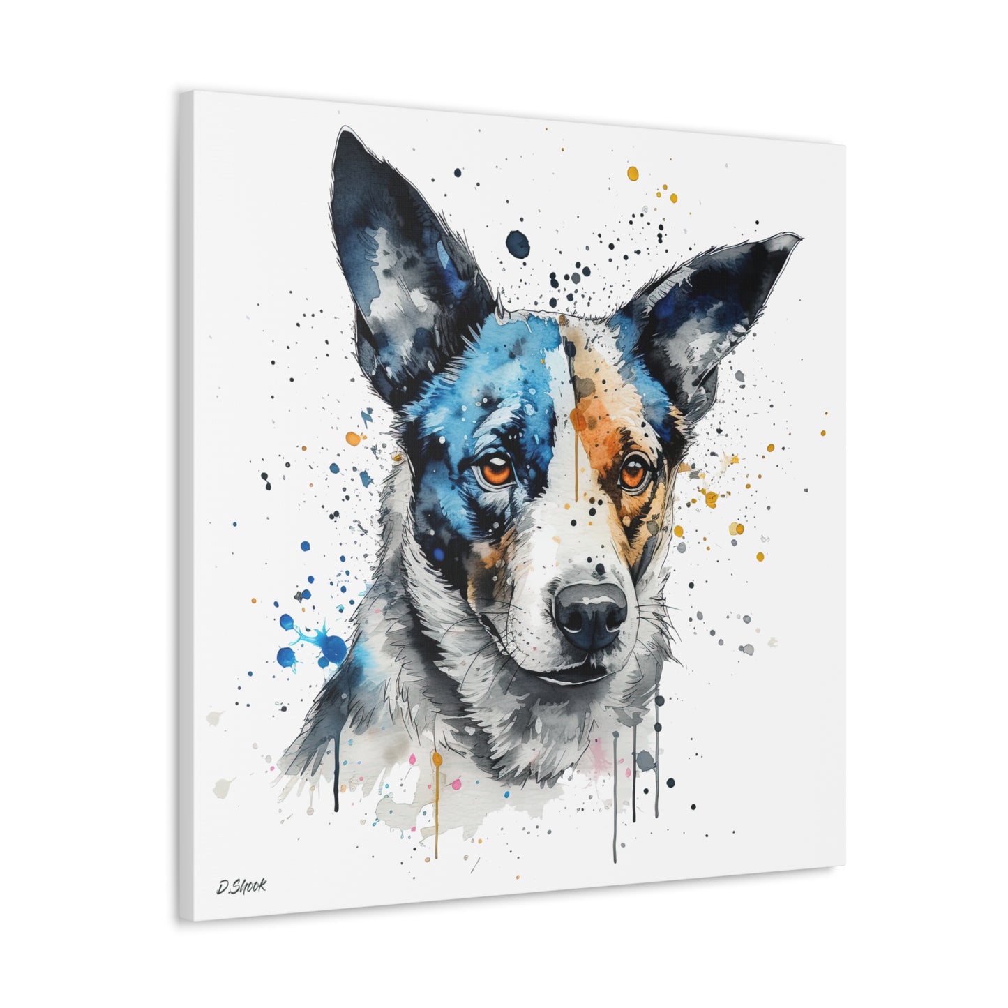 Blue Heeler 1 Canvas Gallery Wraps