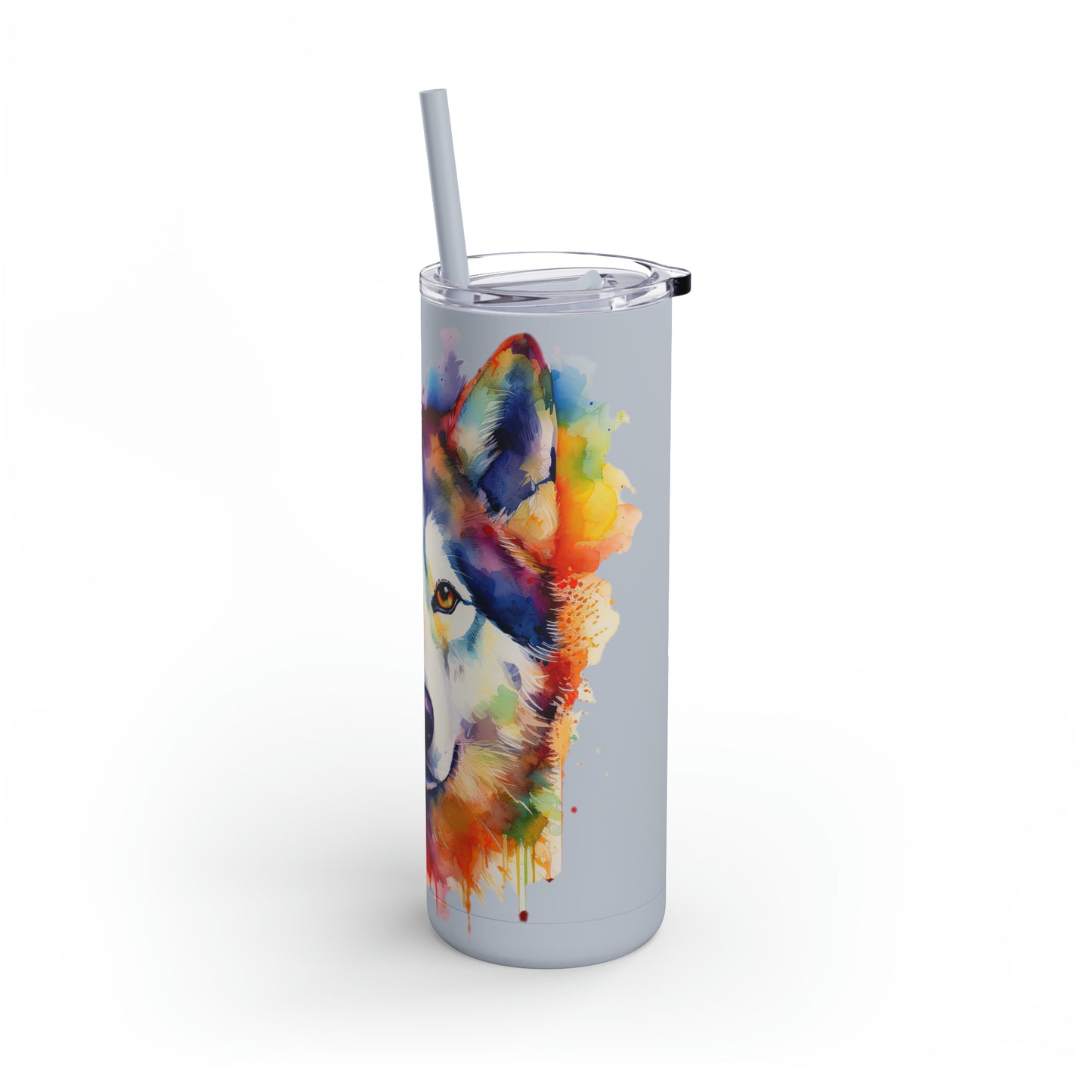 Siberian Husky 1 Maars Maker Skinny Matte Tumbler, 20oz