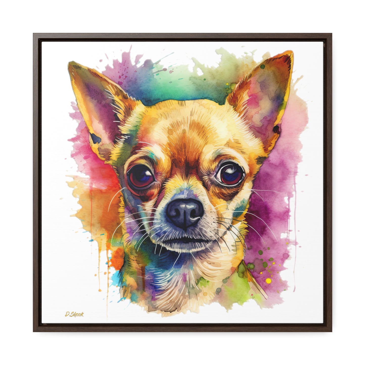 Chihuahua 7 Gallery Canvas Wraps, Square Frame