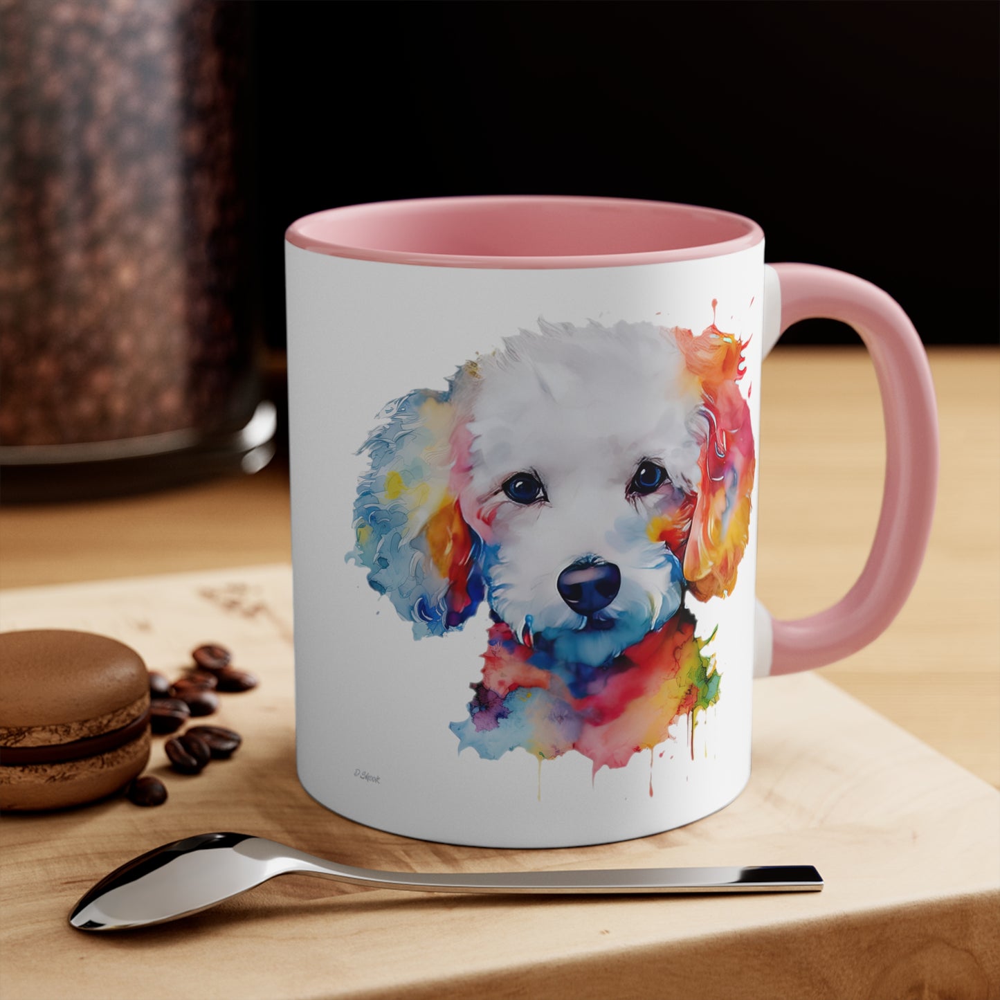 Poodle 8 Accent Mugs