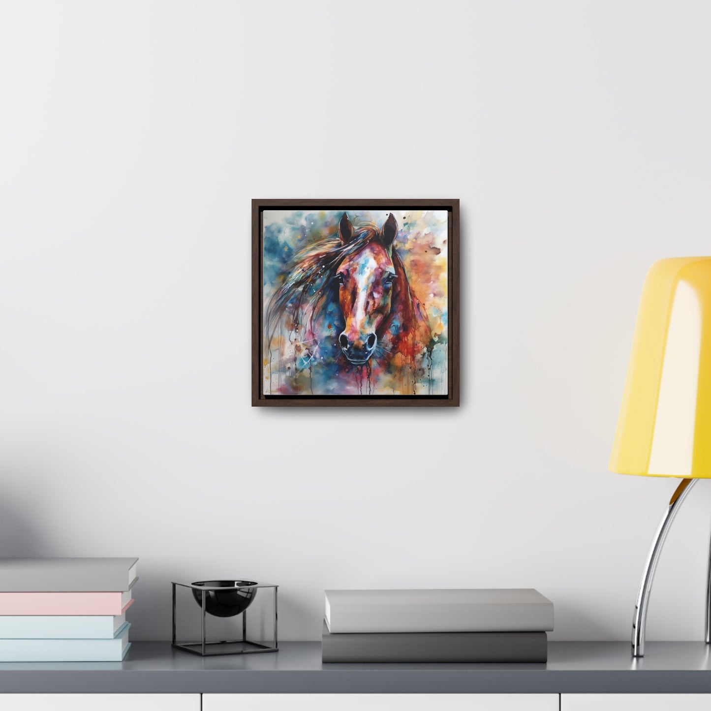 Horse Rescue 11 Gallery Canvas Wraps, Square Frame
