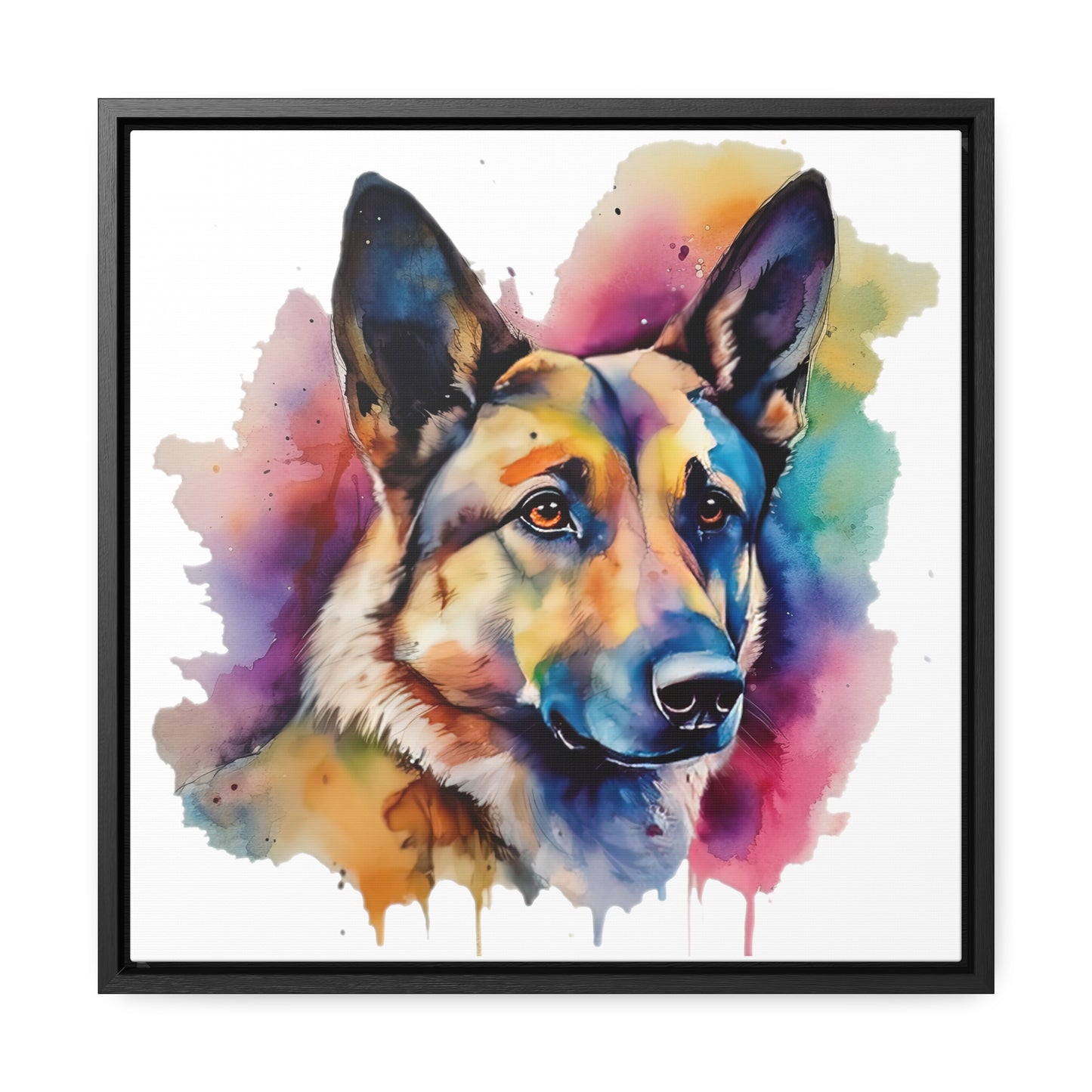 German Sheppard 3B Gallery Canvas Wraps, Square Frame