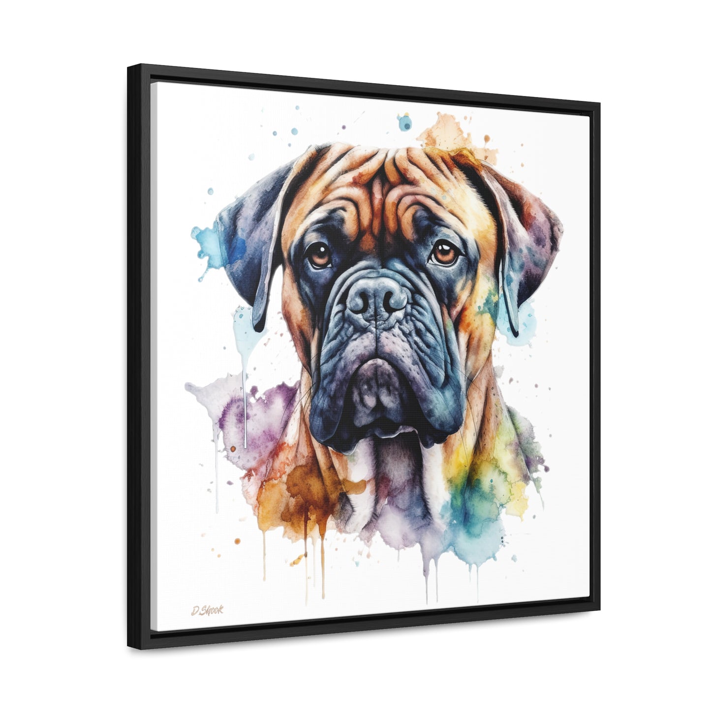 Bullmastiff 1 Gallery Canvas Wraps, Square Frame