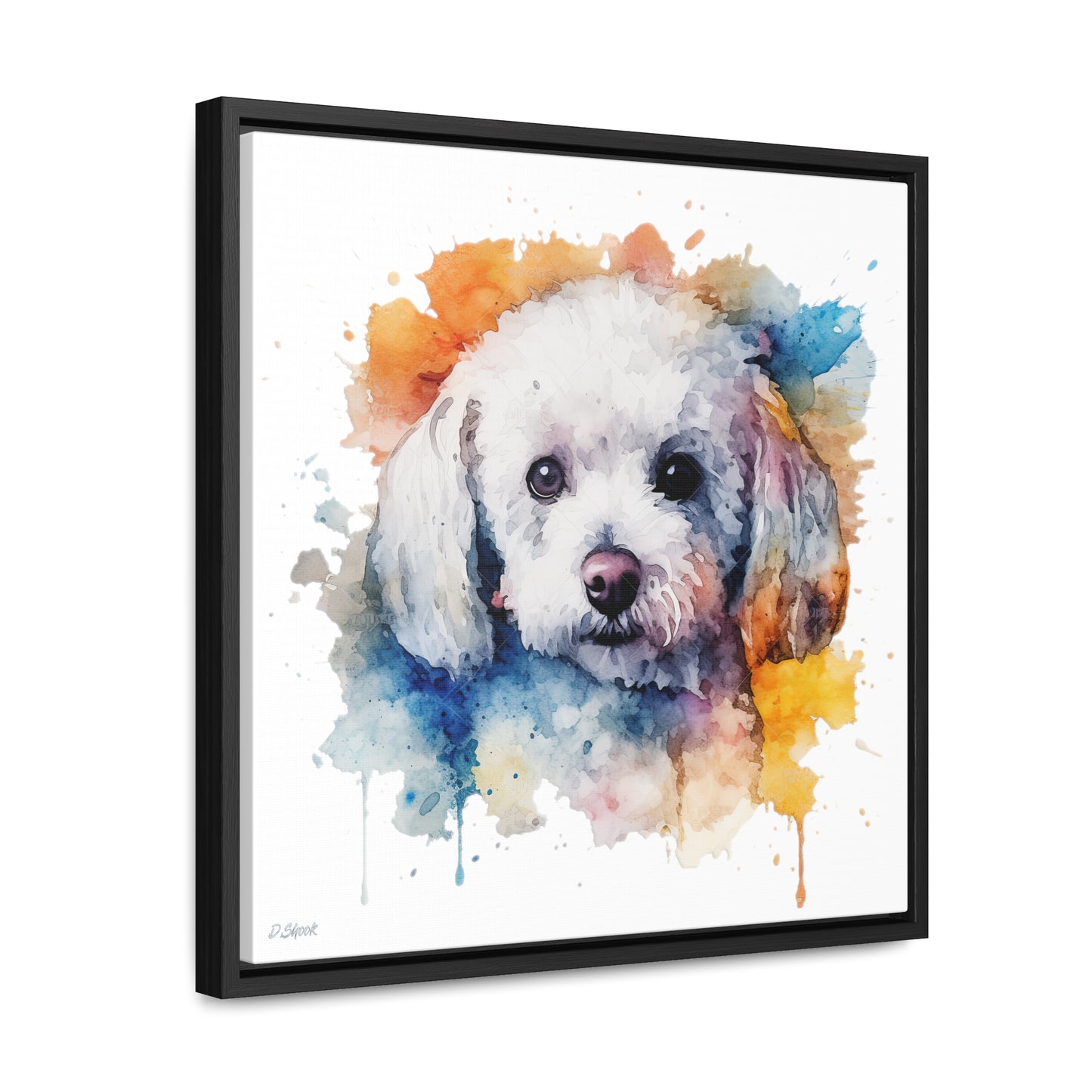Bichon Frise 3 Gallery Canvas Wraps, Square Frame