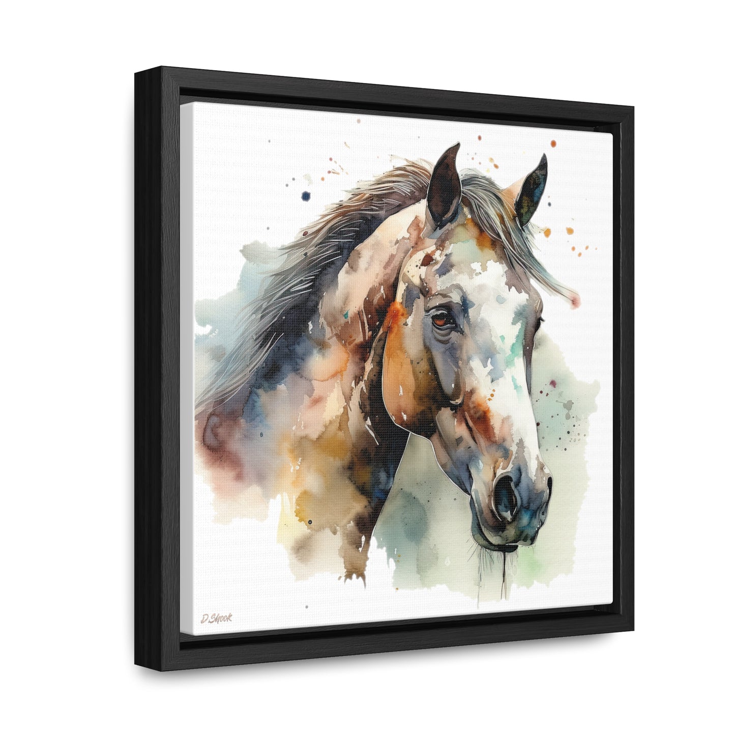 Horse Rescue 22 Gallery Canvas Wraps, Square Frame