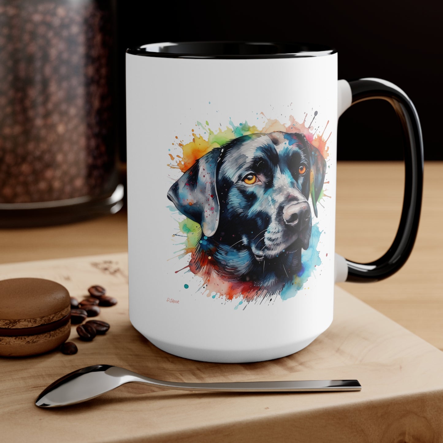 Black Lab 5 Accent Mugs