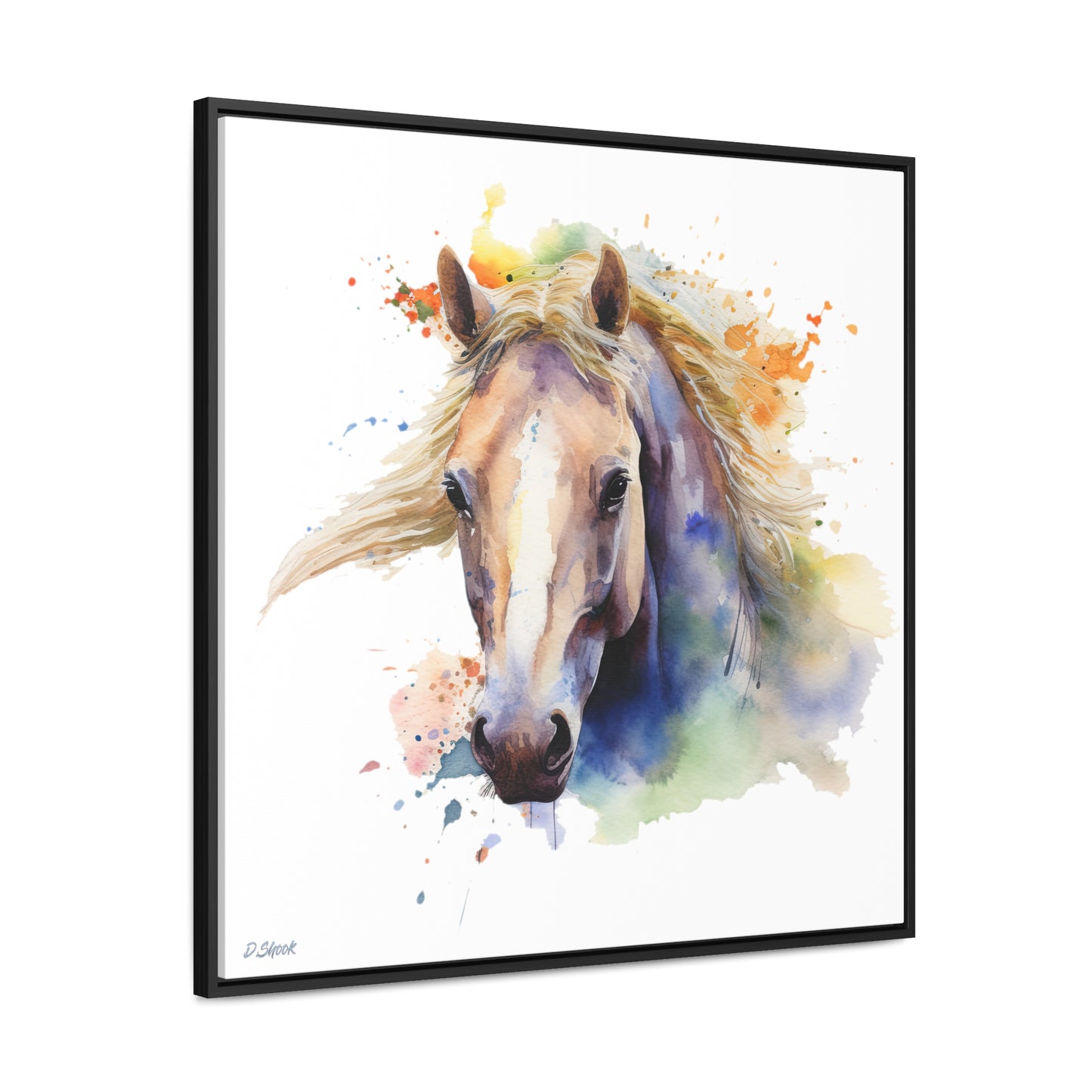 Horse Rescue 19 Gallery Canvas Wraps, Square Frame