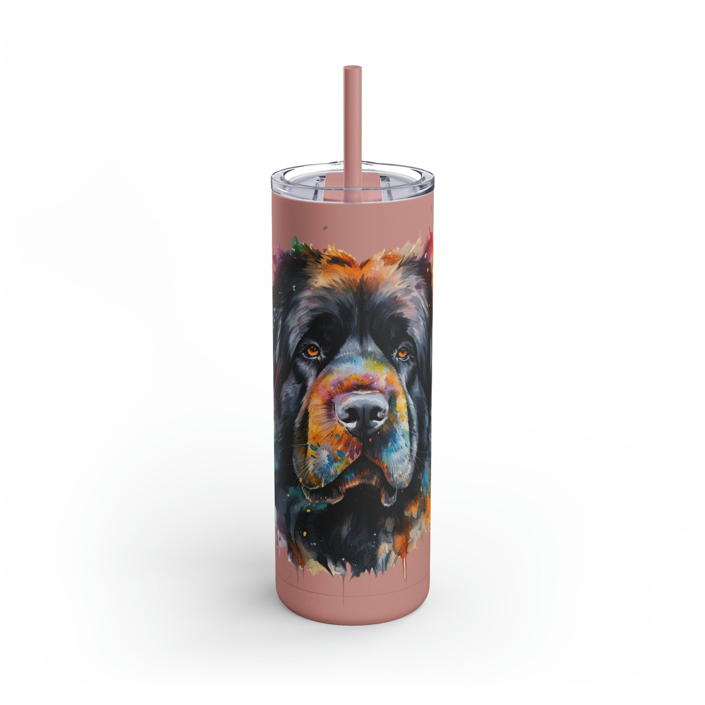 Newfoundland Dog 2 Maars Maker Skinny Matte Tumbler, 20oz