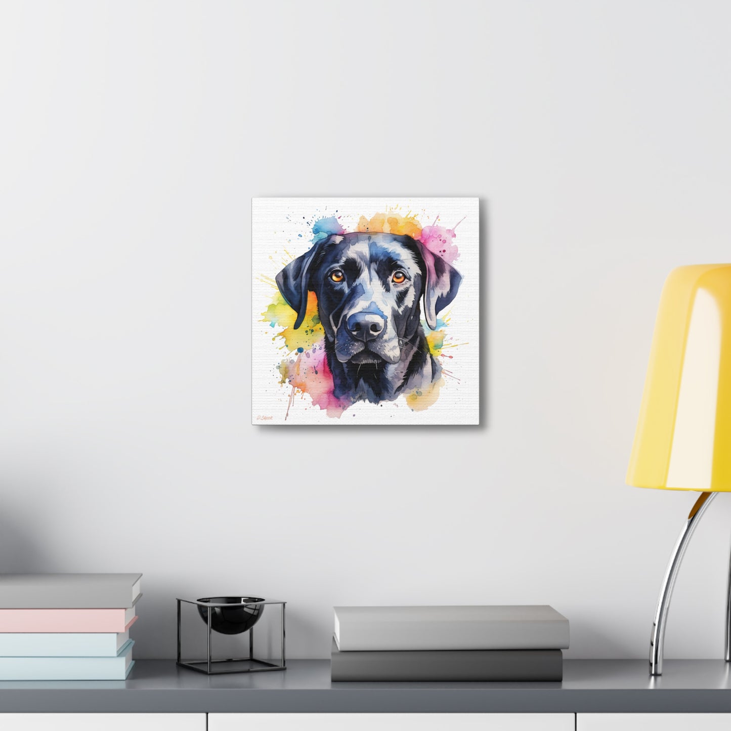 Black Lab 4 Canvas Gallery Wraps