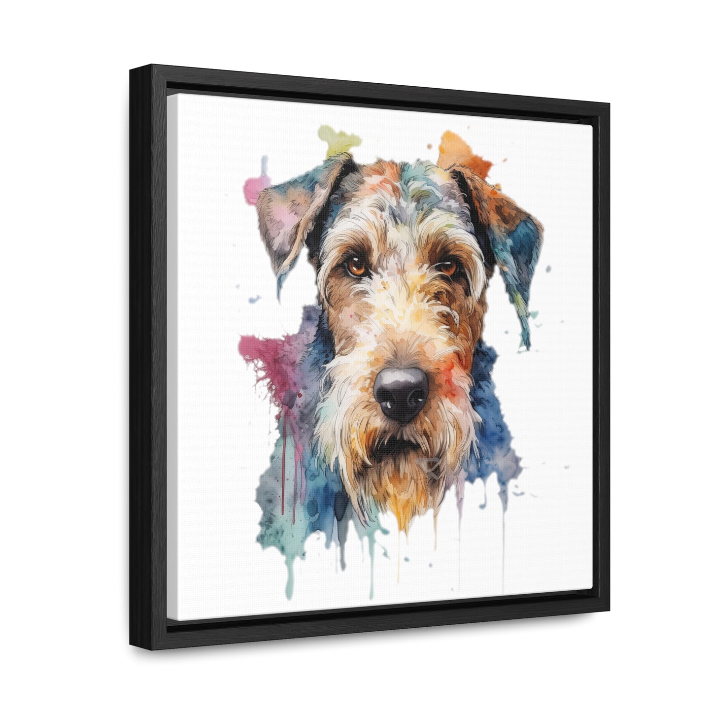 Airedale Terrier 2 Gallery Canvas Wraps, Square Frame