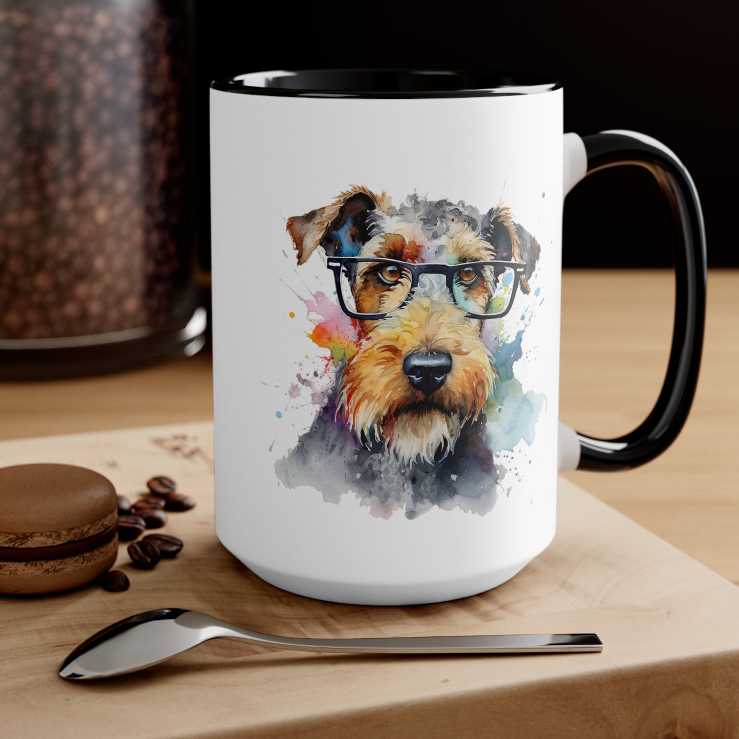 Airedale Terrier 7 Accent Mugs