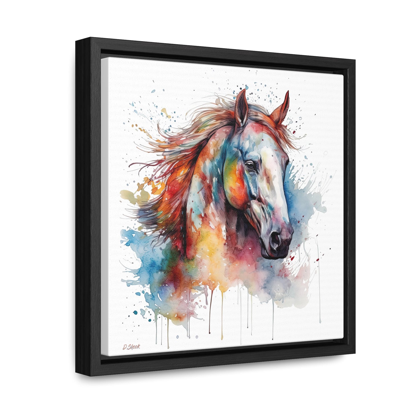Horse Rescue 12 Gallery Canvas Wraps, Square Frame