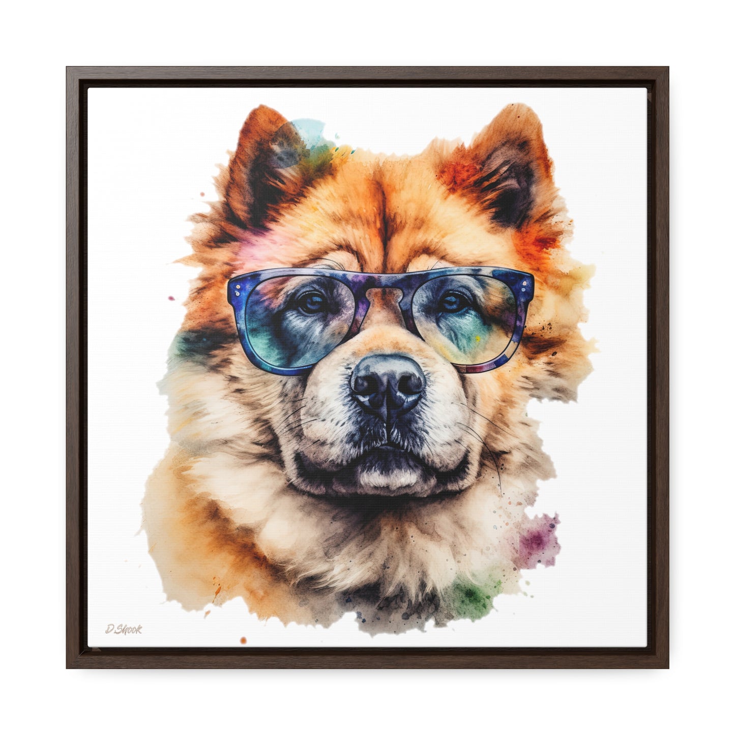 Chow Chow 5 Gallery Canvas Wraps, Square Frame