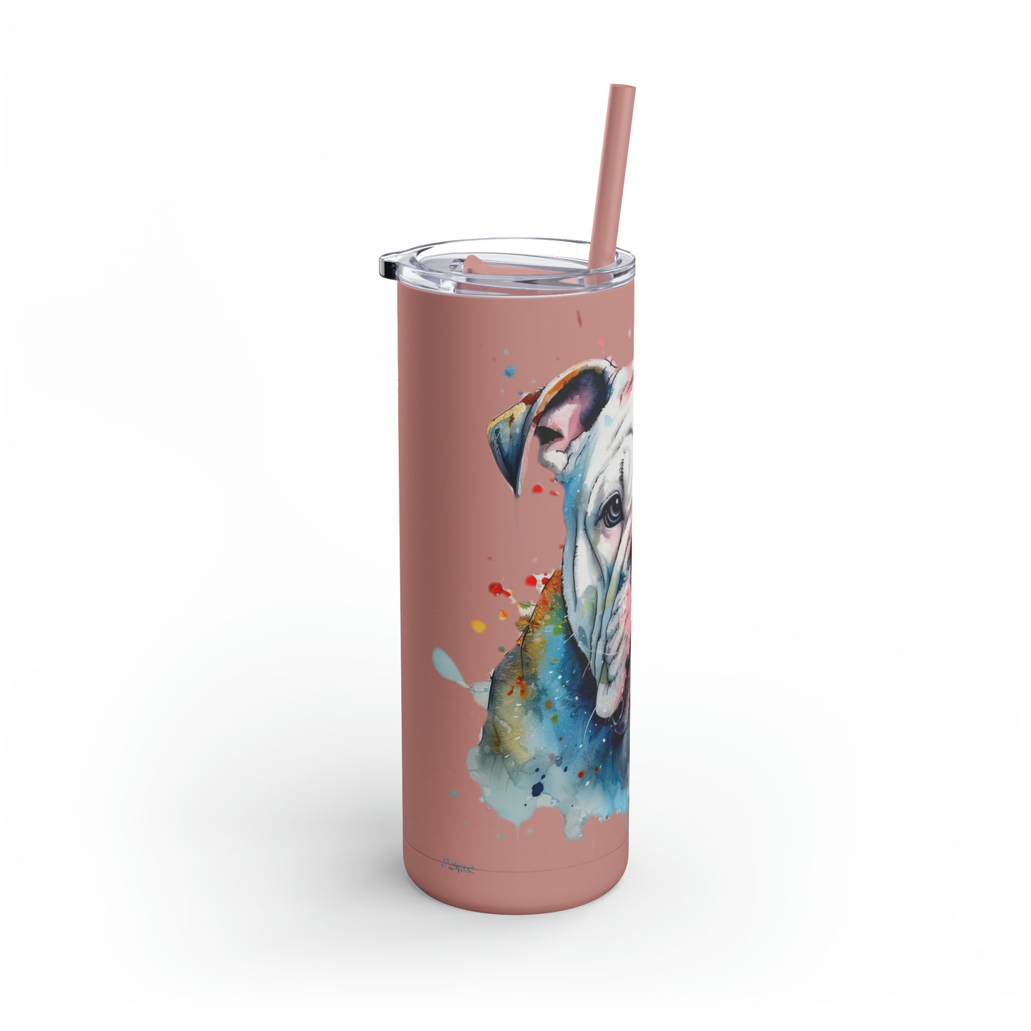 Bulldog 3 Maars Maker Skinny Matte Tumbler, 20oz