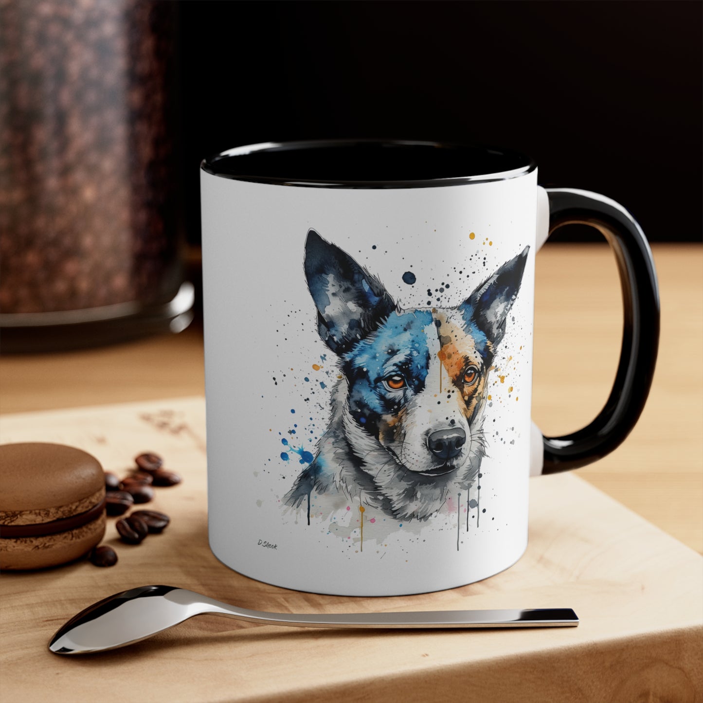 Blue Heeler 1 Accent Mugs