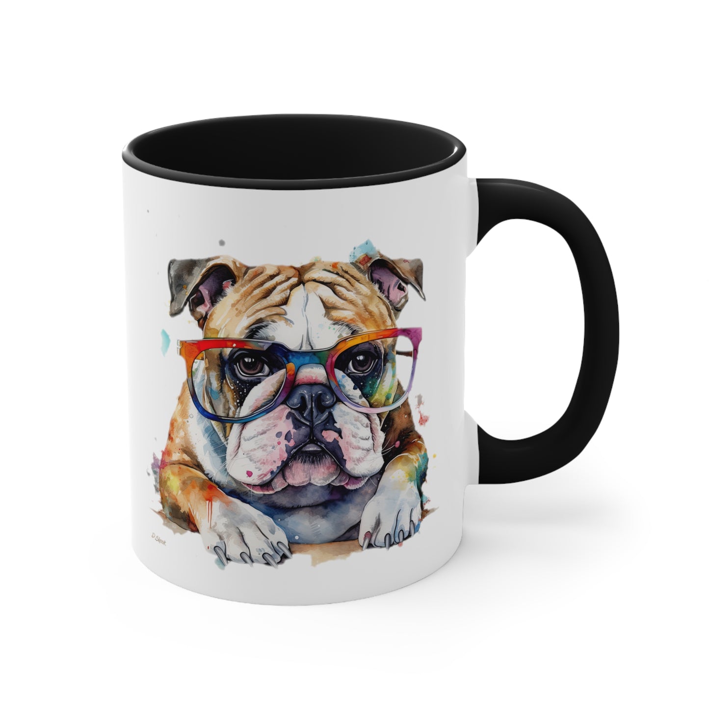 Bulldog 5 Accent Mugs
