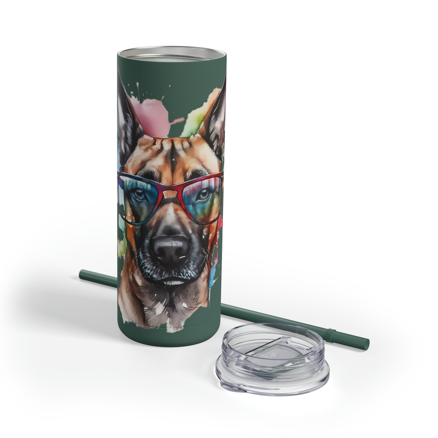 Belgium Malinois 5 Maars Maker Skinny Matte Tumbler, 20oz