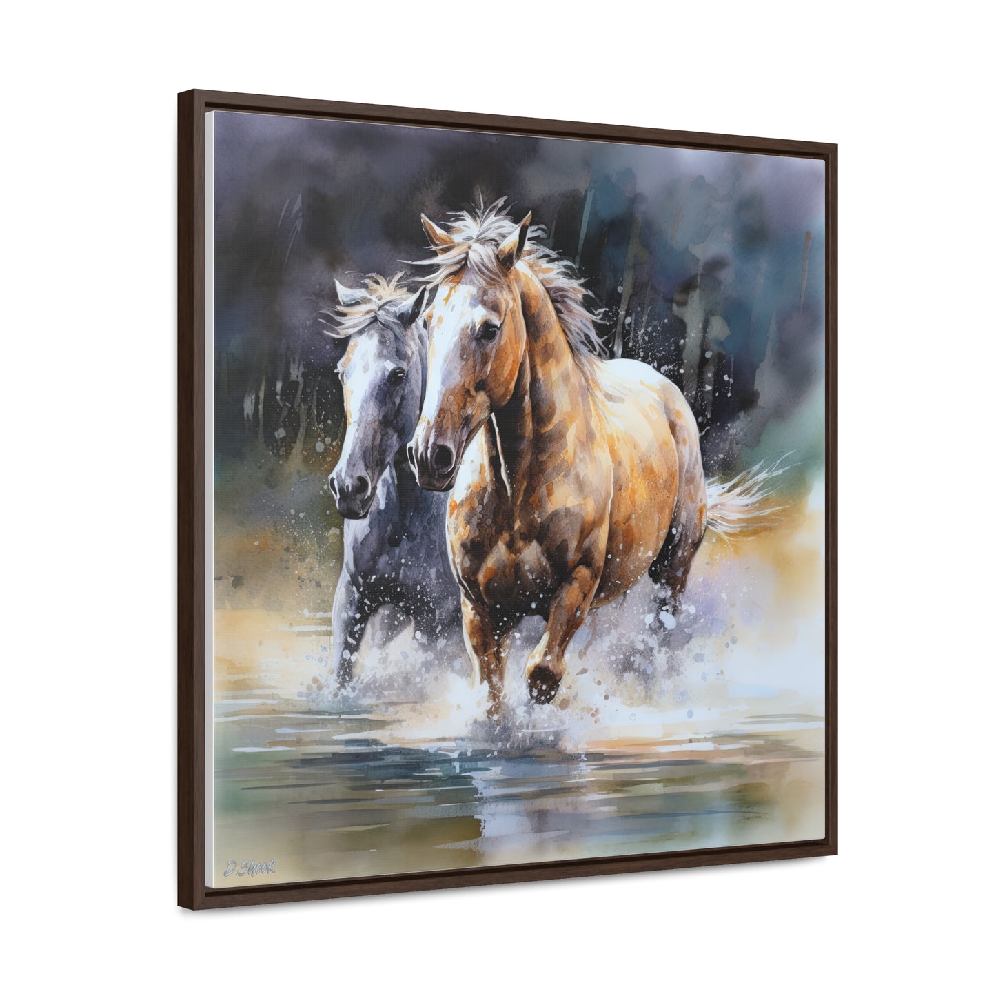 Horse Rescue 18 Gallery Canvas Wraps, Square Frame