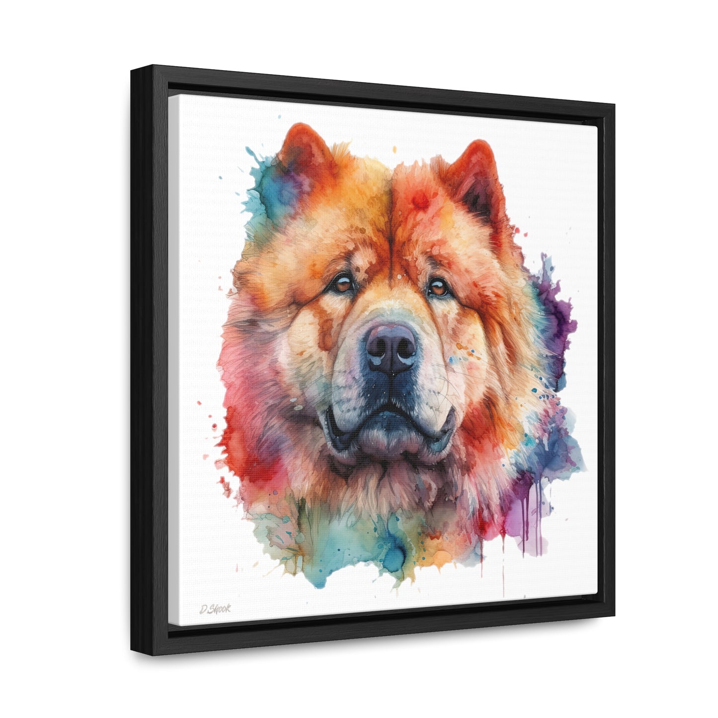 Chow Chow 2 Gallery Canvas Wraps, Square Frame